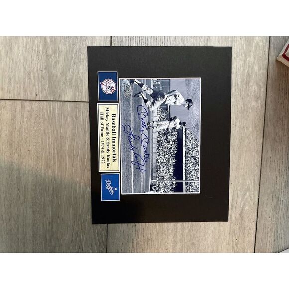 Mickey Mantle Autographed Framed Photo New York Yankees Original - Picture 2 of 2